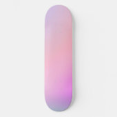 Skateboard Dégradé pastel de barbe à papa rêveuse (Recto)