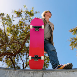 Skateboard Dégradé rose et orange 