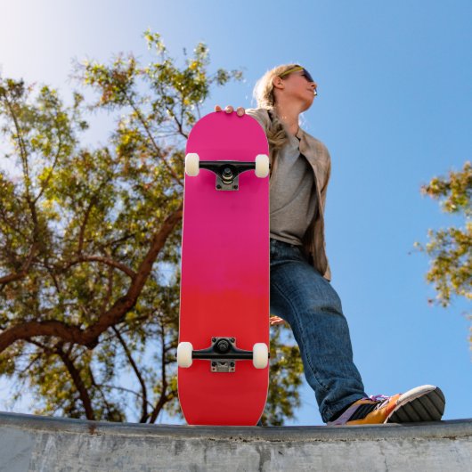 Skateboard Dégradé rose et orange  (Extérieur 1)