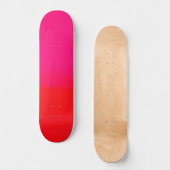 Skateboard Dégradé rose et orange  (Recto)