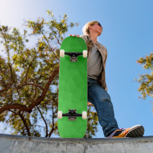 Skateboard Dégradé vert clair motif lumineux de maille géomét