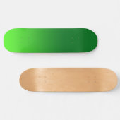 Skateboard Dégradé Vert Ombre Vivid Moderne Simple (Horz)