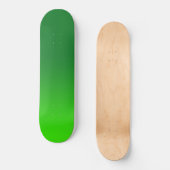 Skateboard Dégradé Vert Ombre Vivid Moderne Simple (Recto)