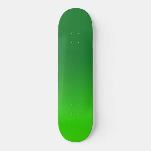 Skateboard Dégradé Vert Ombre Vivid Moderne Simple (Recto)
