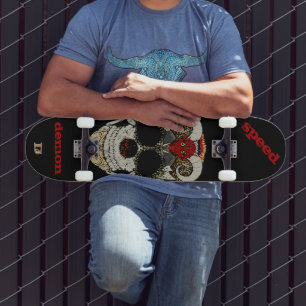 Skateboard Démon Vitesse Crâne Démon Dd Marque