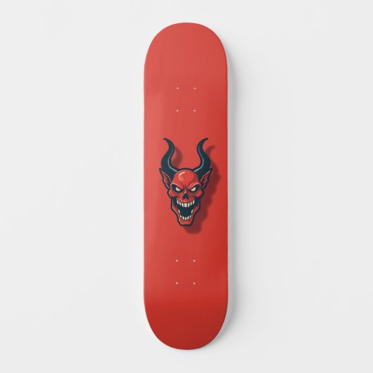 Skateboard Démoniaque rouge  (Recto)