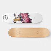 Skateboard Demonslayer Afro Tia demon fight glowing red eyes (Horz)