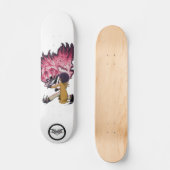 Skateboard Demonslayer Afro Tia demon fight glowing red eyes (Recto)