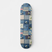 Skateboard Denim Patchwork (Devant)