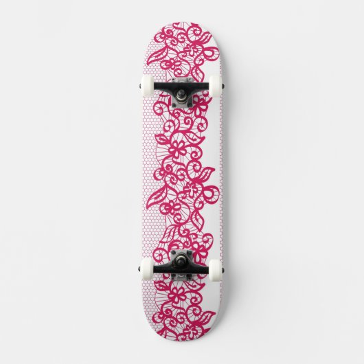 Skateboard Dentelle rouge (Recto)