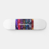 Skateboard Des dessins textiles guatémaltèques. (Horz)