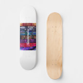 Skateboard Des dessins textiles guatémaltèques. (Recto)