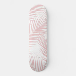 Skateboard Des Feuilles de Palmiers Roses Vibes D'Été Dream
