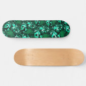 Skateboard Des tons verts clairs, en relief (Horz)
