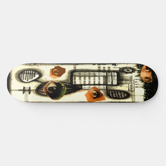 Skateboard des yeux Abstraits (Horz)
