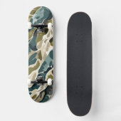 Skateboard Design Camouflage en vert et beige (Recto)