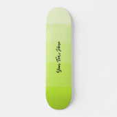 Skateboard Design contemporain Vert clair Texte personnalisé (Devant)