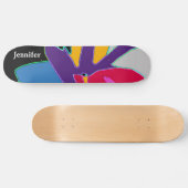 Skateboard Design d'art moderne Nom personnalisé Cool mignon  (Horz)