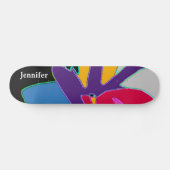 Skateboard Design d'art moderne Nom personnalisé Cool mignon  (Horz)