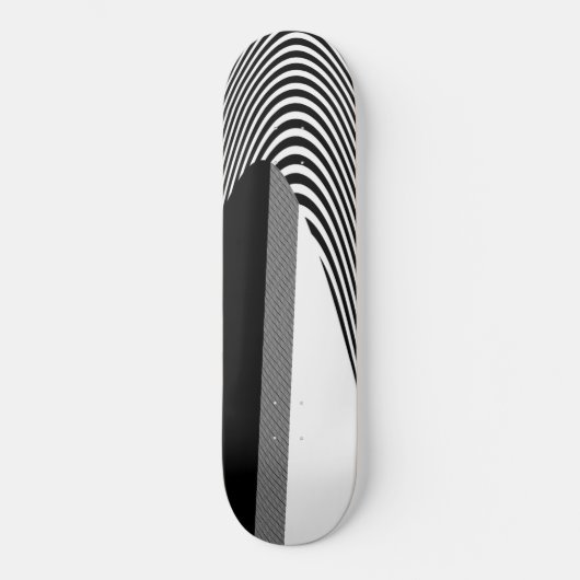 Skateboard Design D'Art Op Noir Et Blanc, Patinage (Recto)