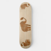 Skateboard Design d'art tribal des éléphants (Recto)