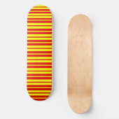 Skateboard Design de bandes rouge et jaune (Recto)