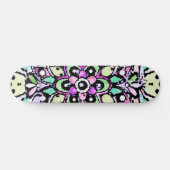 Skateboard design de mandala de fleurs (Horz)