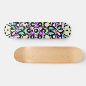 Skateboard design de mandala de fleurs (Horz)
