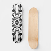 Skateboard design de mandala de fleurs (Recto)