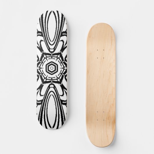 Skateboard design de mandala de fleurs (Recto)