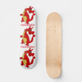 Skateboard Design Dragon Rouge personnalisé (Recto)