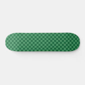 Skateboard Design élégant à damier vert (Horz)