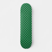 Skateboard Design élégant à damier vert (Devant)