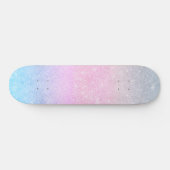 Skateboard Design élégant de Parties scintillant en argent ro (Horz)