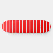 Skateboard Design en bandes rouge et blanc (Horz)