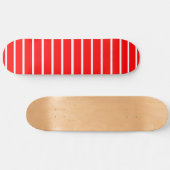 Skateboard Design en bandes rouge et blanc (Horz)