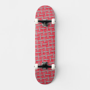 Skateboard Design en métal rouge