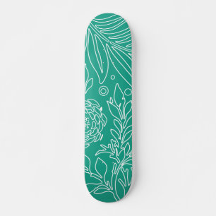 Skateboard Design floral 34