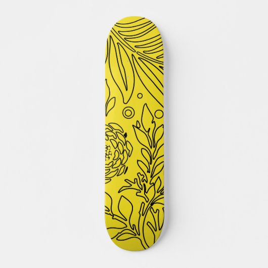 Skateboard Design floral 36 (Devant)