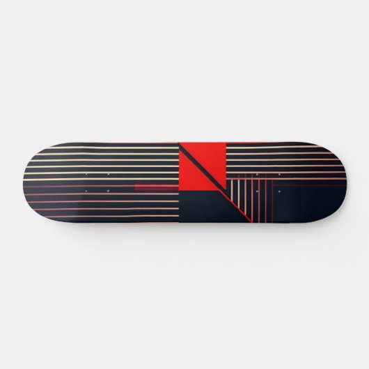 Skateboard Design graphique rétro élégant (Horz)