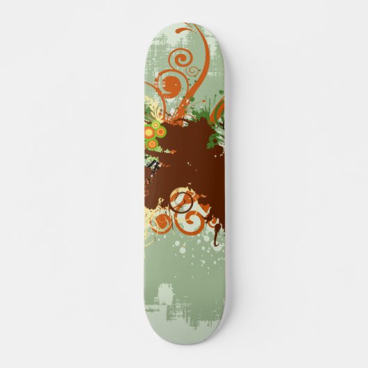 Skateboard Design graphique vert (Devant)