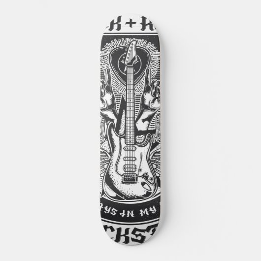 Skateboard Design Guitar Rock (Recto)