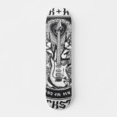 Skateboard Design Guitar Rock (Devant)