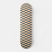 Skateboard Design in three colors (blue, yellow, terracotta) (Recto)