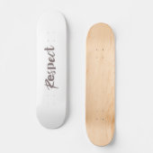 Skateboard Design moderne, créatif, cool, tendance du respect (Recto)