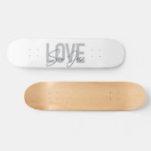 Skateboard Design moderne, simple, chic, cool Love San Jose (Horz)
