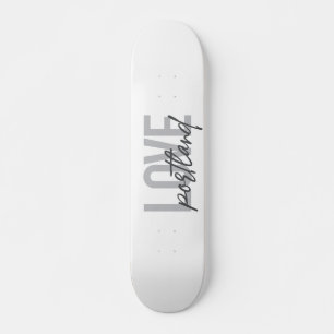 Skateboard Design moderne, simple, urbain, cool Love Portland