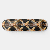 Skateboard Design Motif des Anges d'or céleste (Horz)