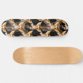 Skateboard Design Motif des Anges d'or céleste (Horz)