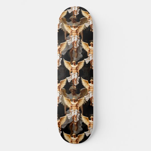 Skateboard Design Motif des Anges d'or céleste (Recto)